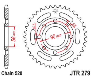 Звезда ведомая JTR279 33 A2